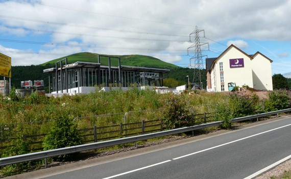 Costa Coffee Drive Thru in Abergavenny