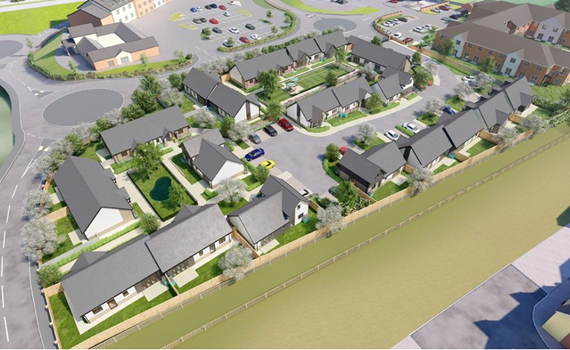 Planning Consent approved at Johnsey Estates site at Westgate, Abergavenny.